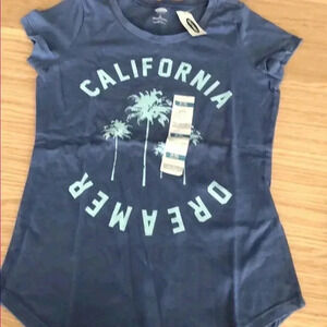 💥🆕Old Navy Blue CA Dreamer Short Sleeve Tee M🆕